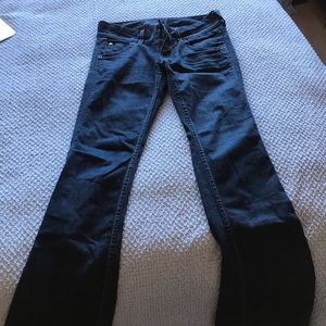 Dark wash denim jeans
